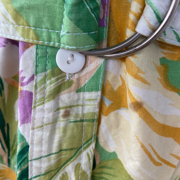 Vintage 90s fit full style cotton dress jungle floral Print sz 6 by d. Frank - Picture 10 of 10